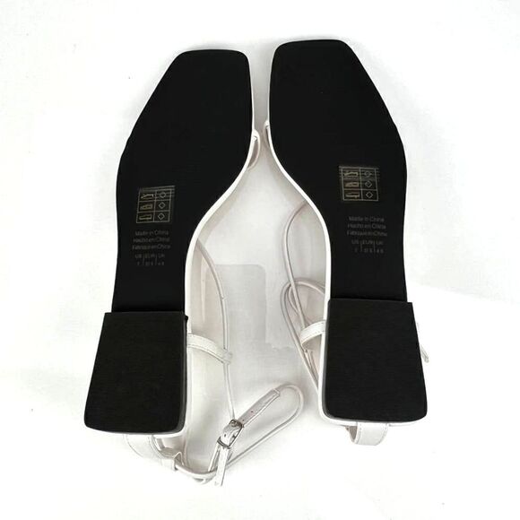 NewâWho What Wear Women USâ7 Shoes White Straps FlatâGladiatorâSandalsâ - Picture 9 of 11